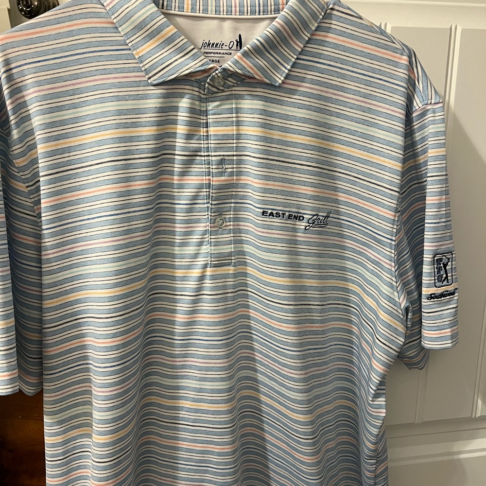 johnnie-O Men's Multicolor Striped Polo